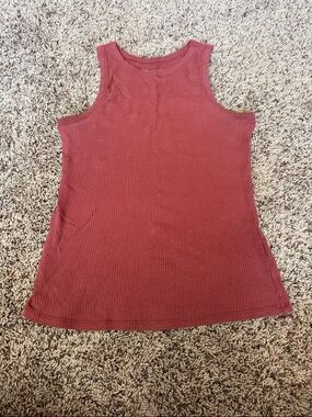 Maurices Ribbed Tank Top — Rust